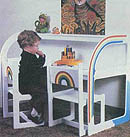 Child's Desk and Chairs